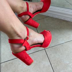 Sarkanas kurpes, papēdis 9cm