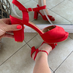 Sarkanas kurpes, papēdis 9cm