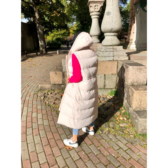 Garā veste, bēša krāsa Garā veste, bēša krāsa