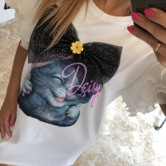 Balta tunika ar kaki Balta tunika ar kaki