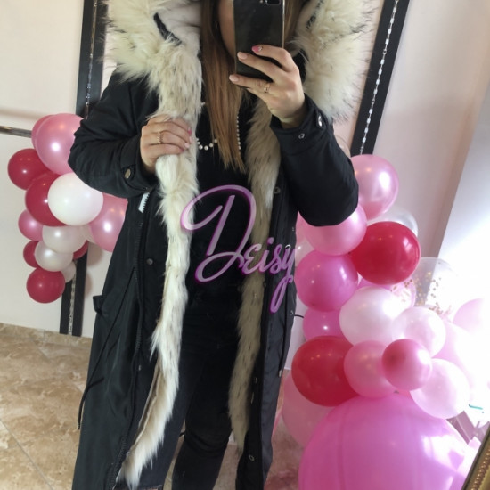 Gara parka ar baltu pūku Gara parka ar baltu pūku